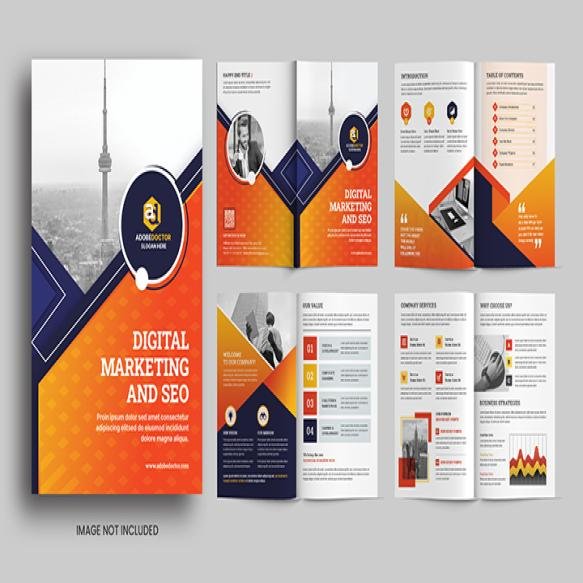 Creative Company Profile Cover Pages Business Brochure Template Design