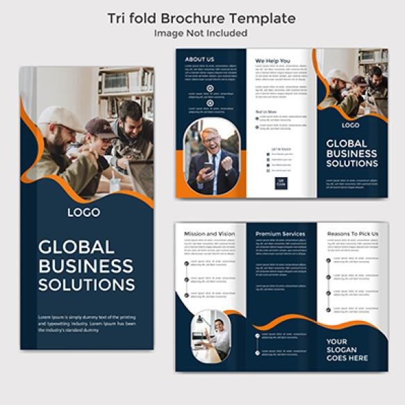 Creative Corporate Business Tri Fold Brochure Template