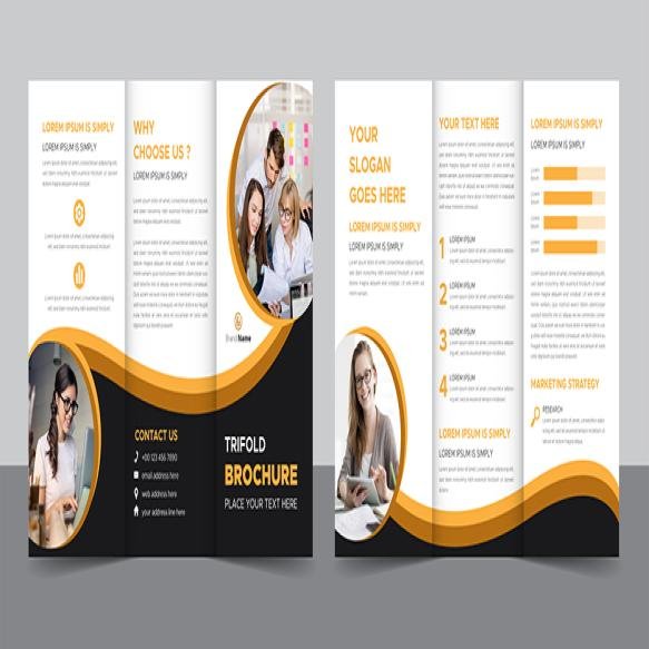 Creative Corporate Modern Business Trifold Brochure Template Design