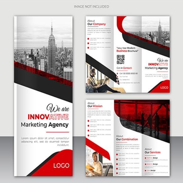 Creative Modern Business Trifold Brochure Design Template