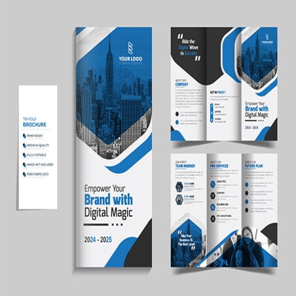 Creative Modern Corporate Trifold Brochure Layout Design