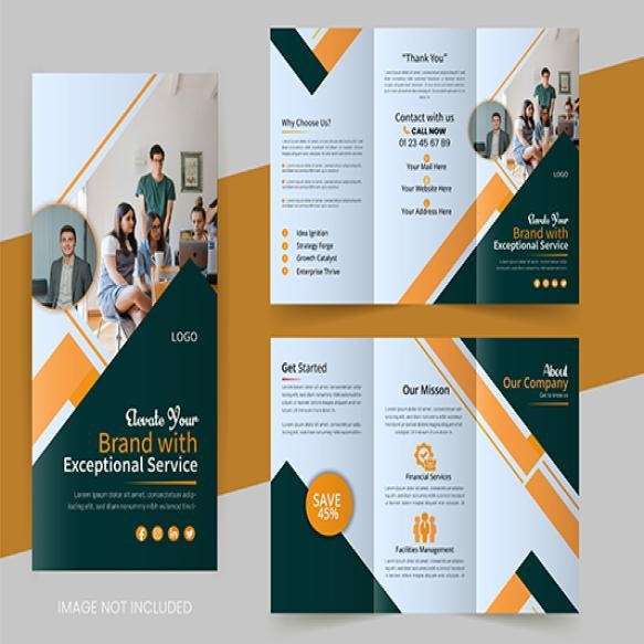 Elegant Business Trifold Brochure Design (1)