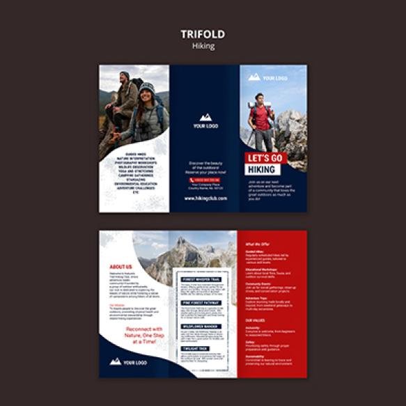 Hiking Template Design