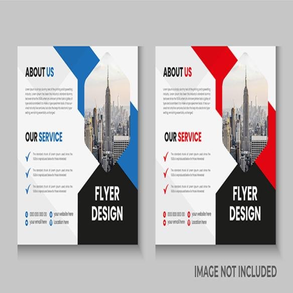 Horizontal Flyer Cover Letter Brochure Annual Report Letterhead Company Profile Layout Design