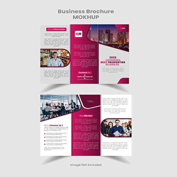 Marketing Brochure Business Advertising Identity Premium Print Illustrator Design