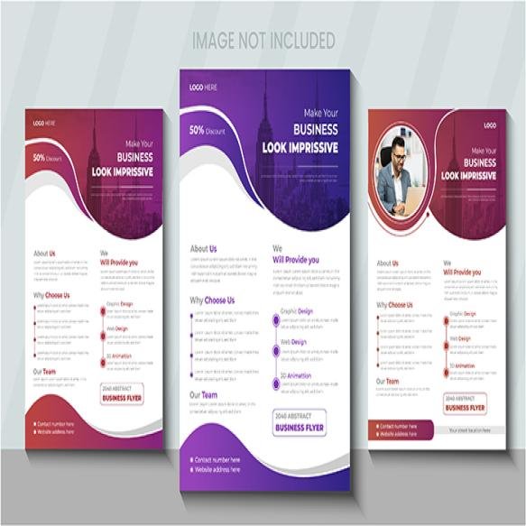 Minimal Vector Flyer Brochure Poster Design Bundle Template