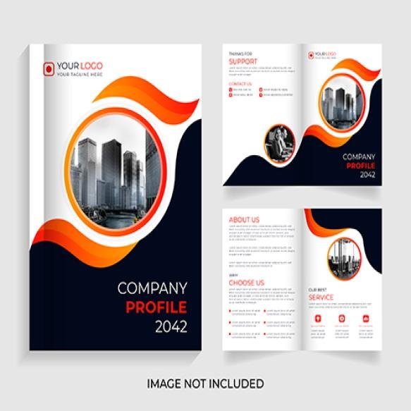 Modern Corporate Business Brochure Template Design Premium Vector