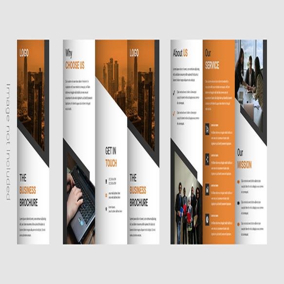 Modern Corporate Creative Trifold Brochure Minimal Design