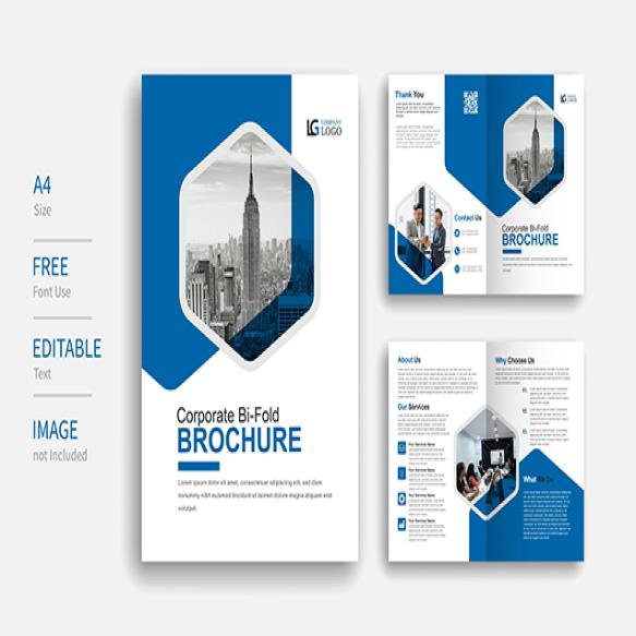 Multipurpose Bi Fold Brochure Template Layout Design