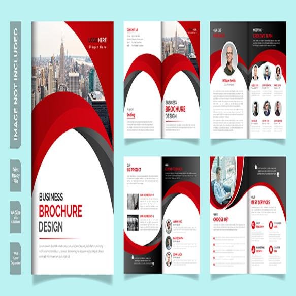 Professional 8 Page Business Brochure Design Template
