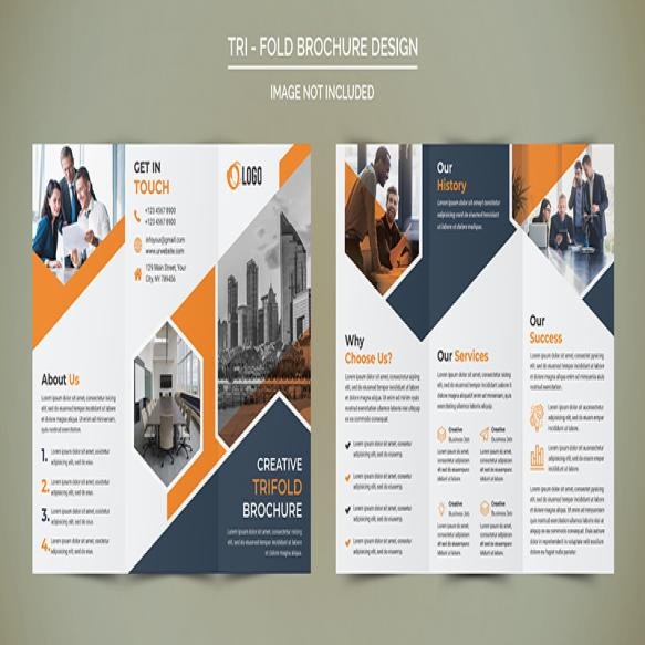 Professional Business Trifold Brochure Design