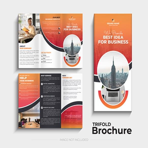 Professional Business Trifold Brochure Template
