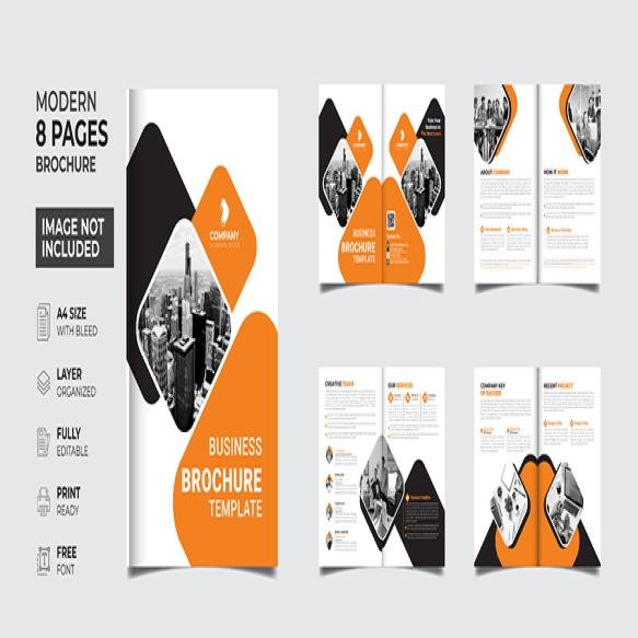 Professional Creative Multipurpose Business Brochure Minimalist Design Print Template
