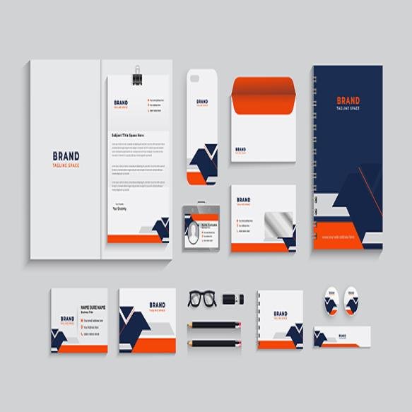 Collection Business Stationer Including Plane Card