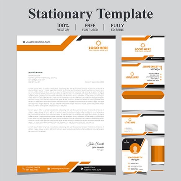 Corporate Branding Identity Design Includes Business Card Invoices Letterhead Designs Modern (1)