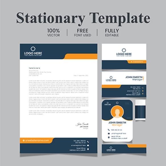 Corporate Branding Identity Design Includes Business Card Invoices Letterhead Designs Modern