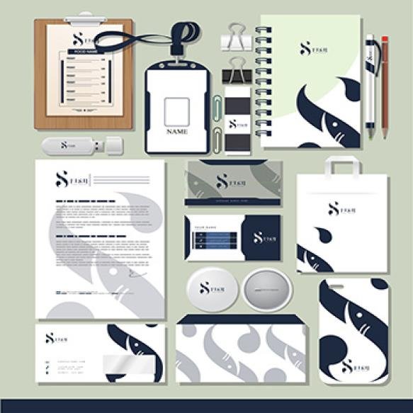 Corporate Identity Mockup Vector Art Icons Graphics
