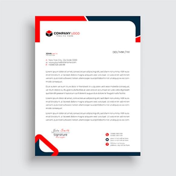 Free Vector Professional Clean Letterhead Design Template Business