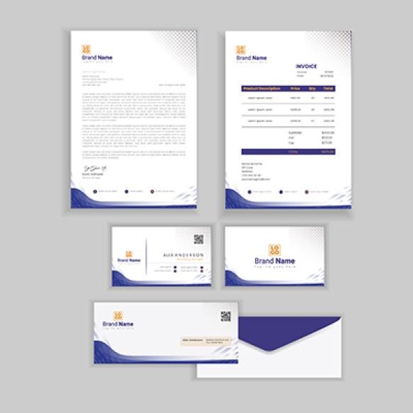 Letterhead Business Card Envelope Pack Design (1)