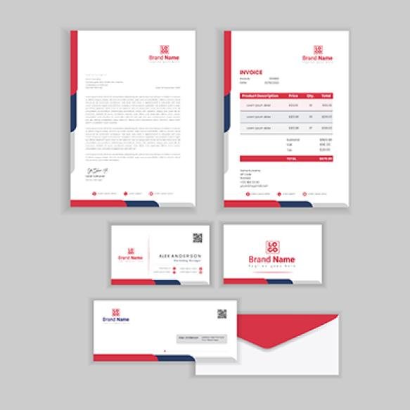 Letterhead Business Card Envelope Pack Design (2)