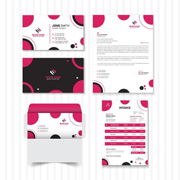 Modern Professional Business Stationery Set Design