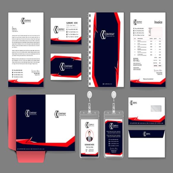 Red Stationery Your Brand Identity Design