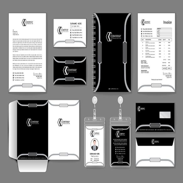 Unique Corporate Stationery Design Template