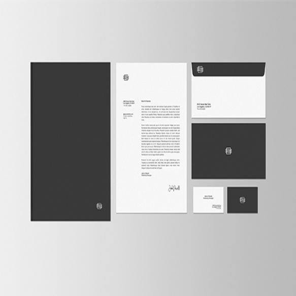 Business Stationary Set Scene Mockup