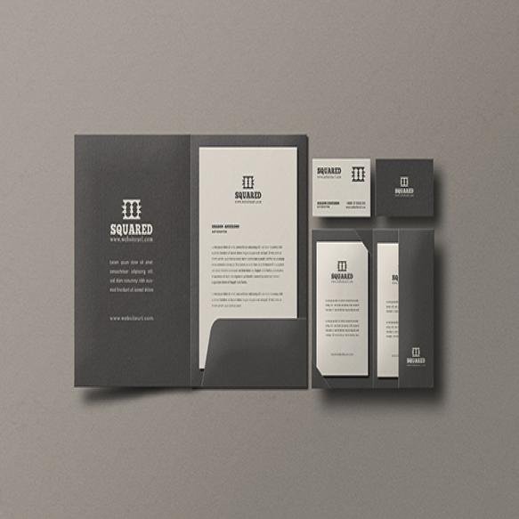 Dark Stationery Mockup