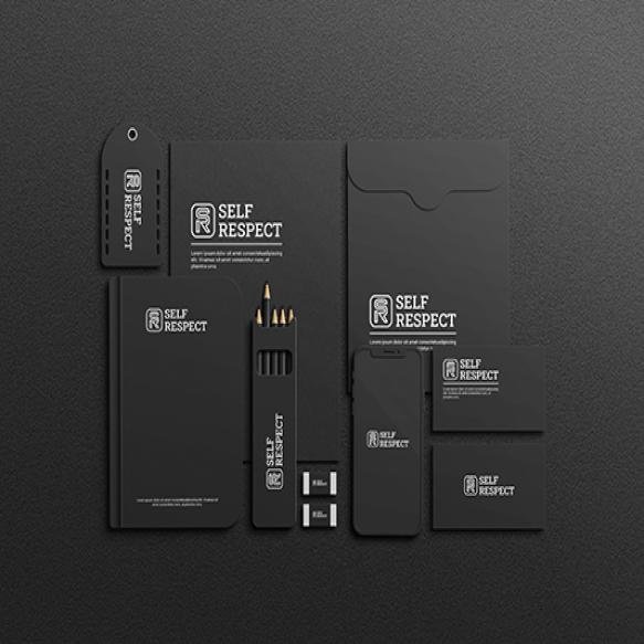 Dark Stationery Mockup Design