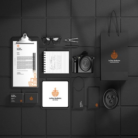 Elegant Branding Stationery Set Mockup Template Premium Psd