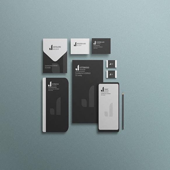 Minimal Dark Stationary Set Mockup