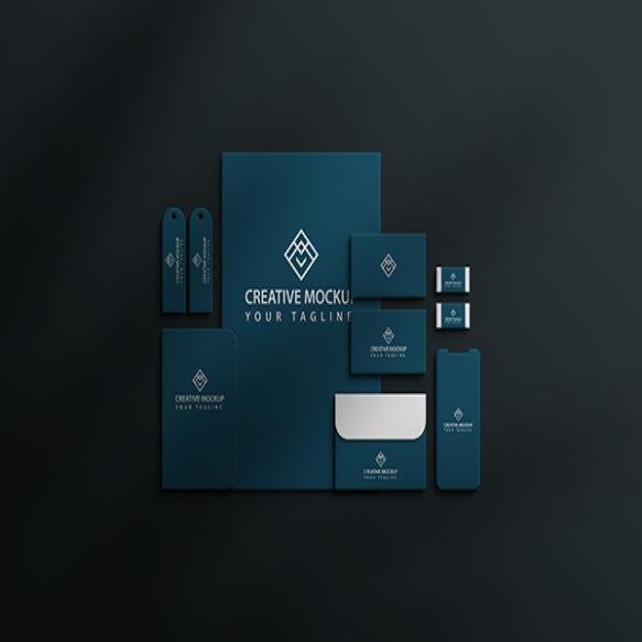 Stationary Mockup Paper Mockup Template Premium Psd