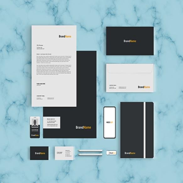 Stationary Mockup Template