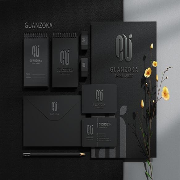 Stationery Branding Corporate Identity Top View Mockup Scene Creator