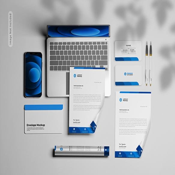 Stationery Branding Identity Mockup Scene Creator