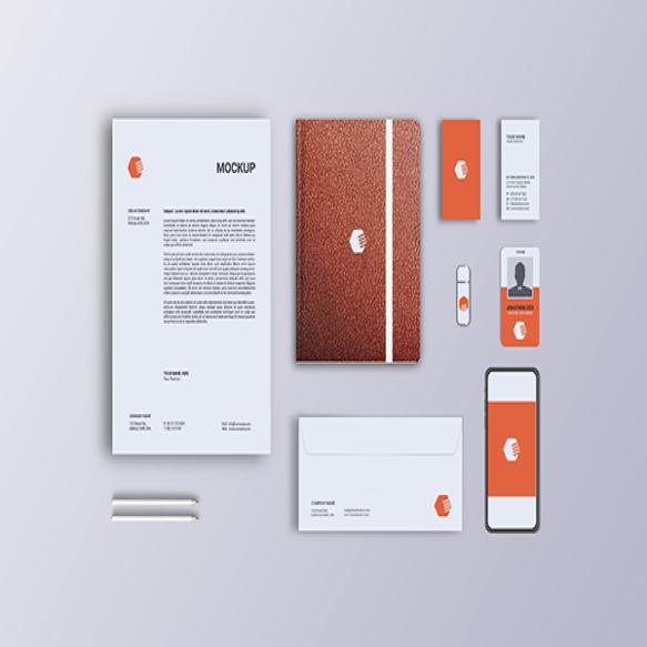 Stationery Mockup Top View (3)