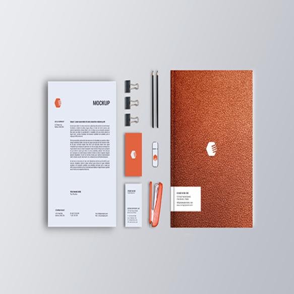 Stationery Mockup Top View (9)