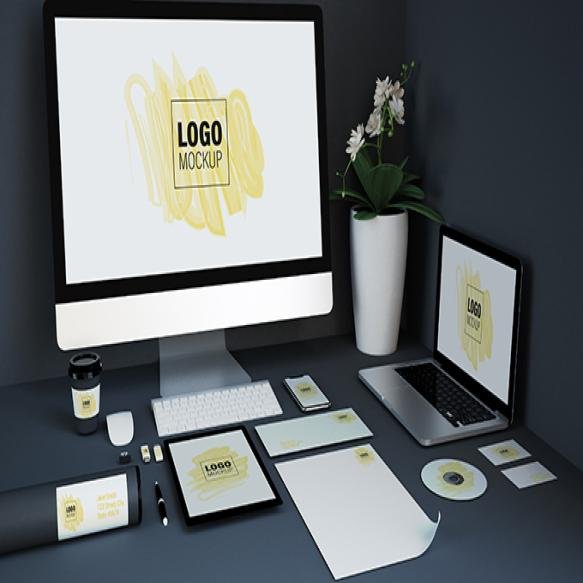 Various Branding Elements Devices Mockup