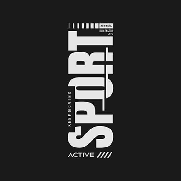 Active Sport T Shirt Apparel Design Vector Print