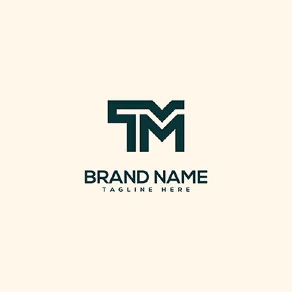 Alphabet Initial Letter Tm Mt Logo Design Template Vector