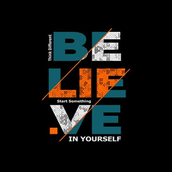 Believe Yourself Modern Stylish Motivational Quotes Typography Illustration Vector Slogan Design