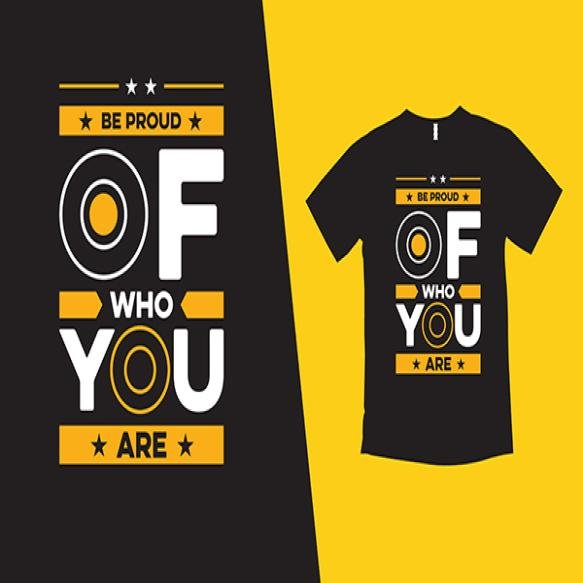 Be Proud Who Are You Black T Shirt Mockup White T Shirt Mockup
