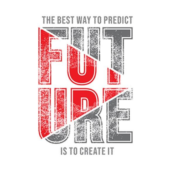 Best Way Predict Future Typography Design T Shirt Ready Print Premium Vector (1)