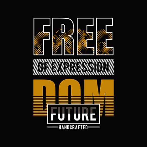 Black Background With Black Background That Says Free Expressiondesign Typography Vector
