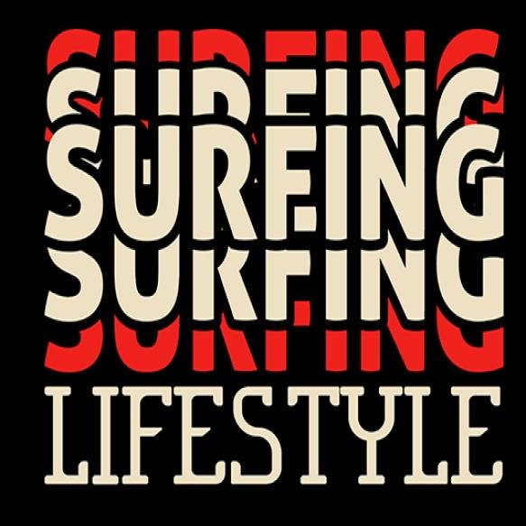 Black Background With Words Surfing Surfing Life