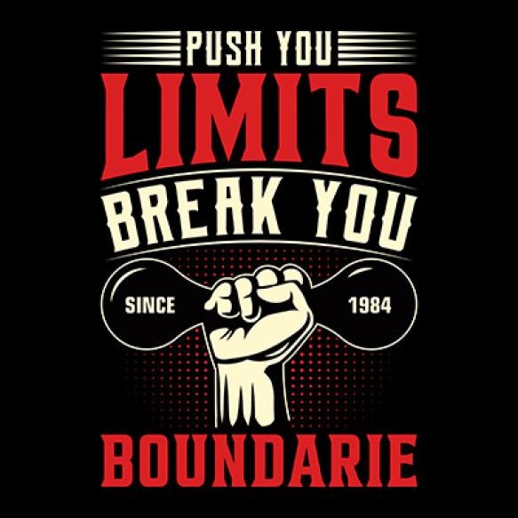 Black Shirt With Red Black White Logo That Says Stop Break You Break