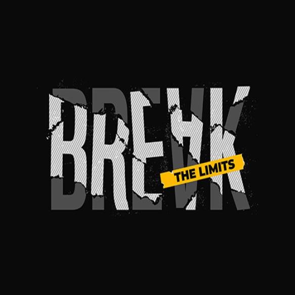 Break Limits Typography Abstract Design Graphics Print T Shirtposteretc