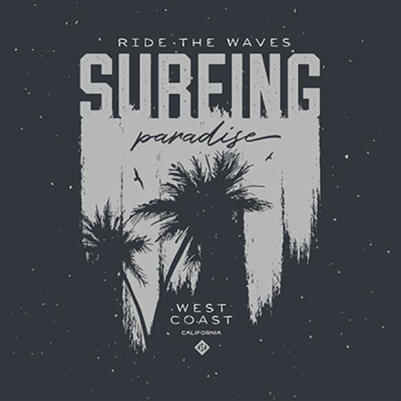California Surfing Tshirt Apparel Design Vector Illustration (1)