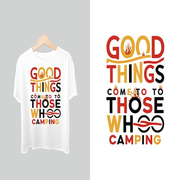 Camping T Shirt Design